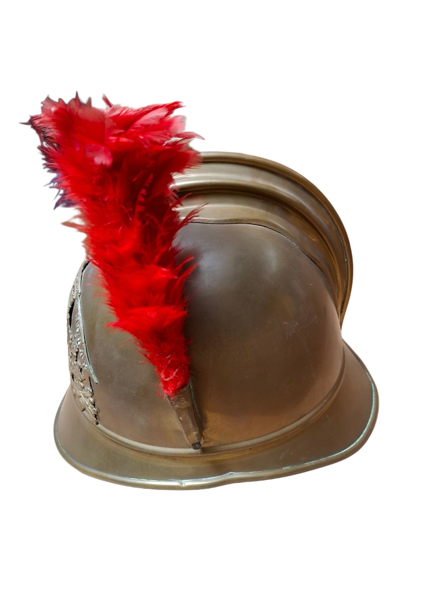 French firefighter helmet from 1895, city Nolay.