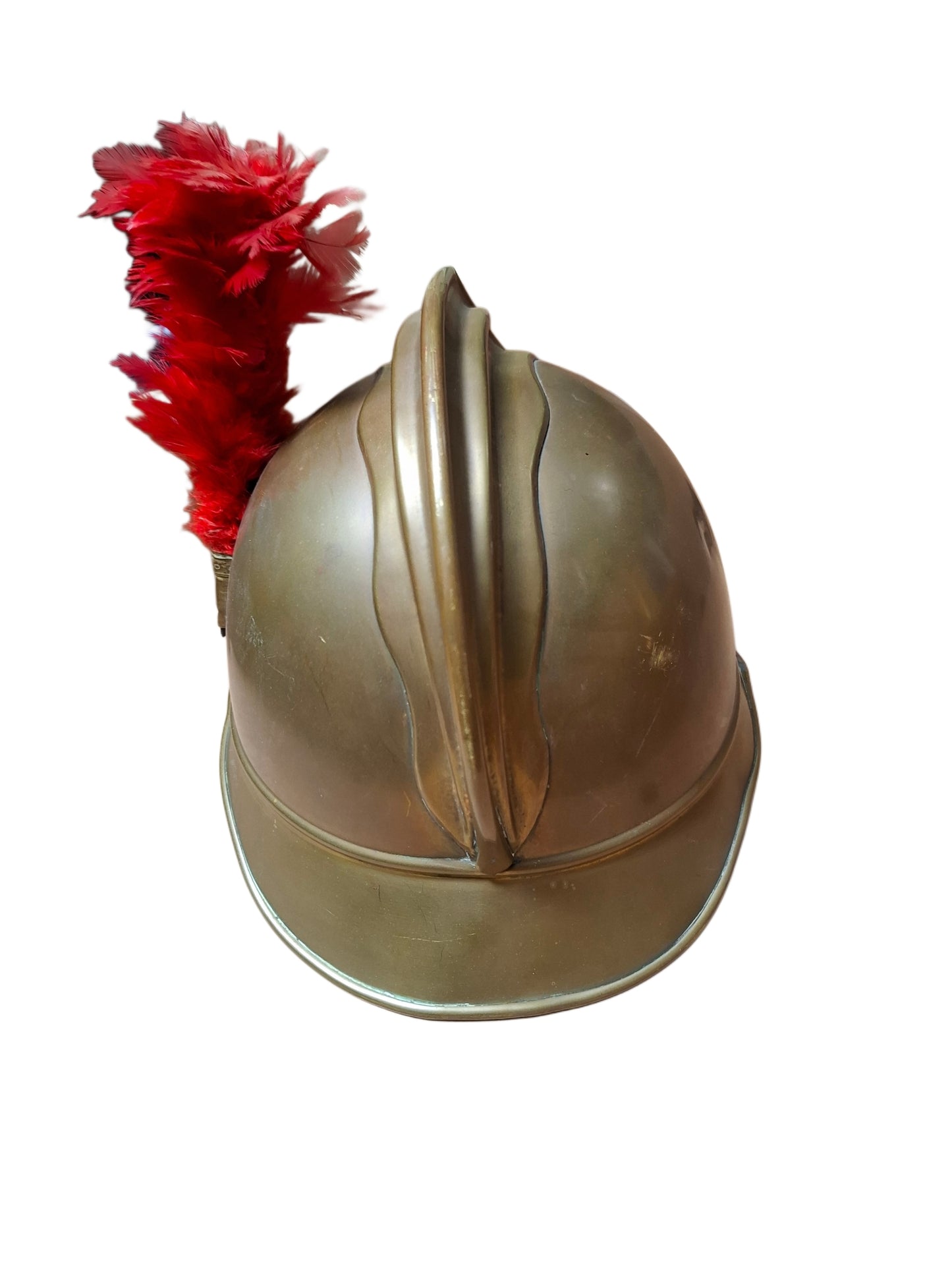 French firefighter helmet from 1895, city Nolay.
