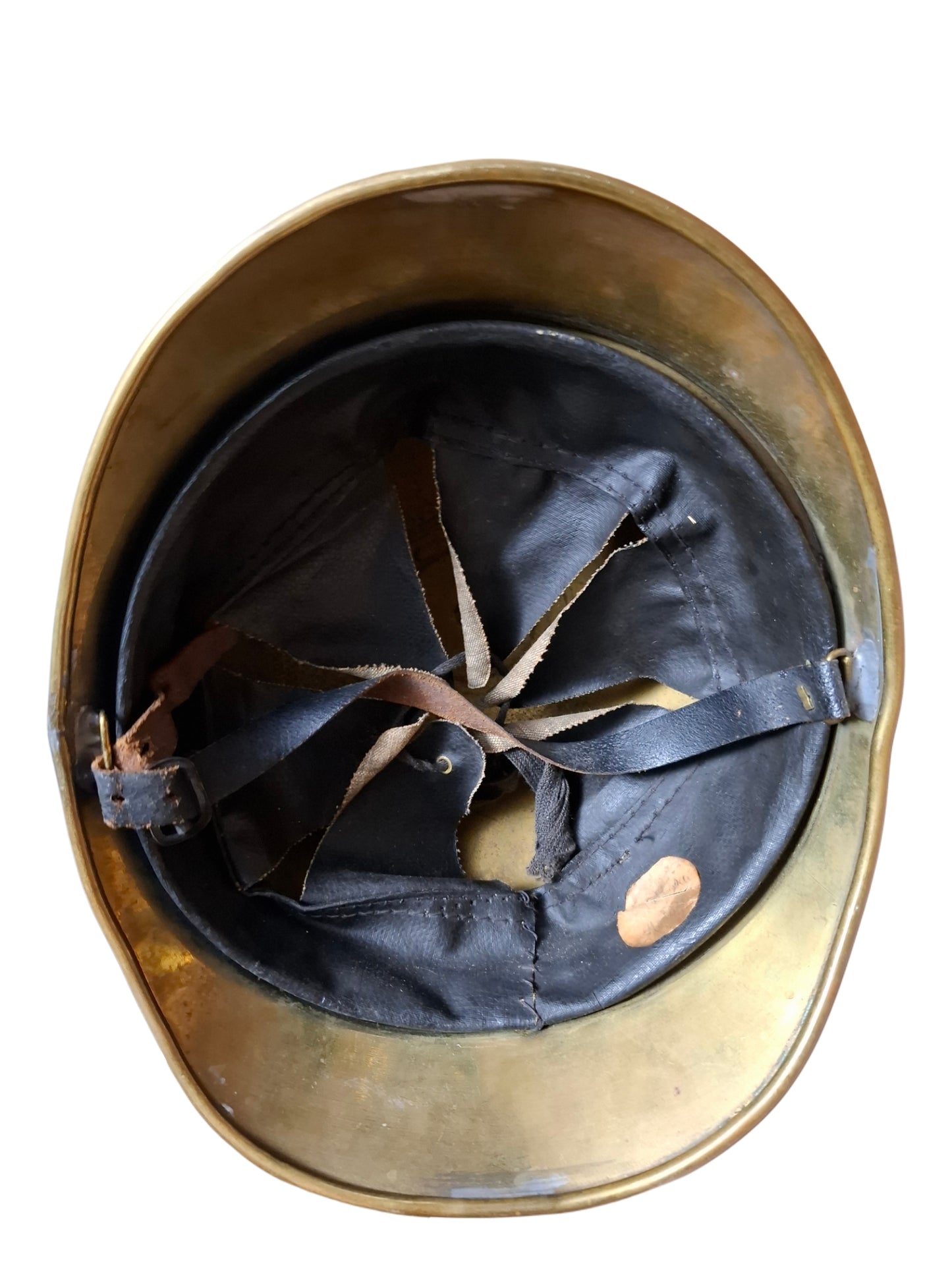 French firefighter helmet from 1895, city Nolay.