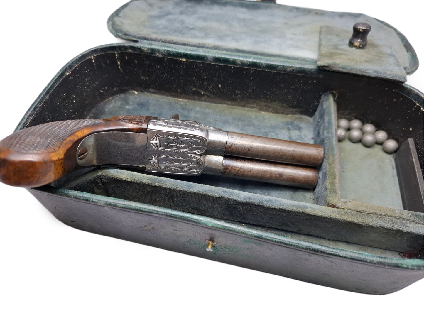 Double-barreled Pistol In A Box