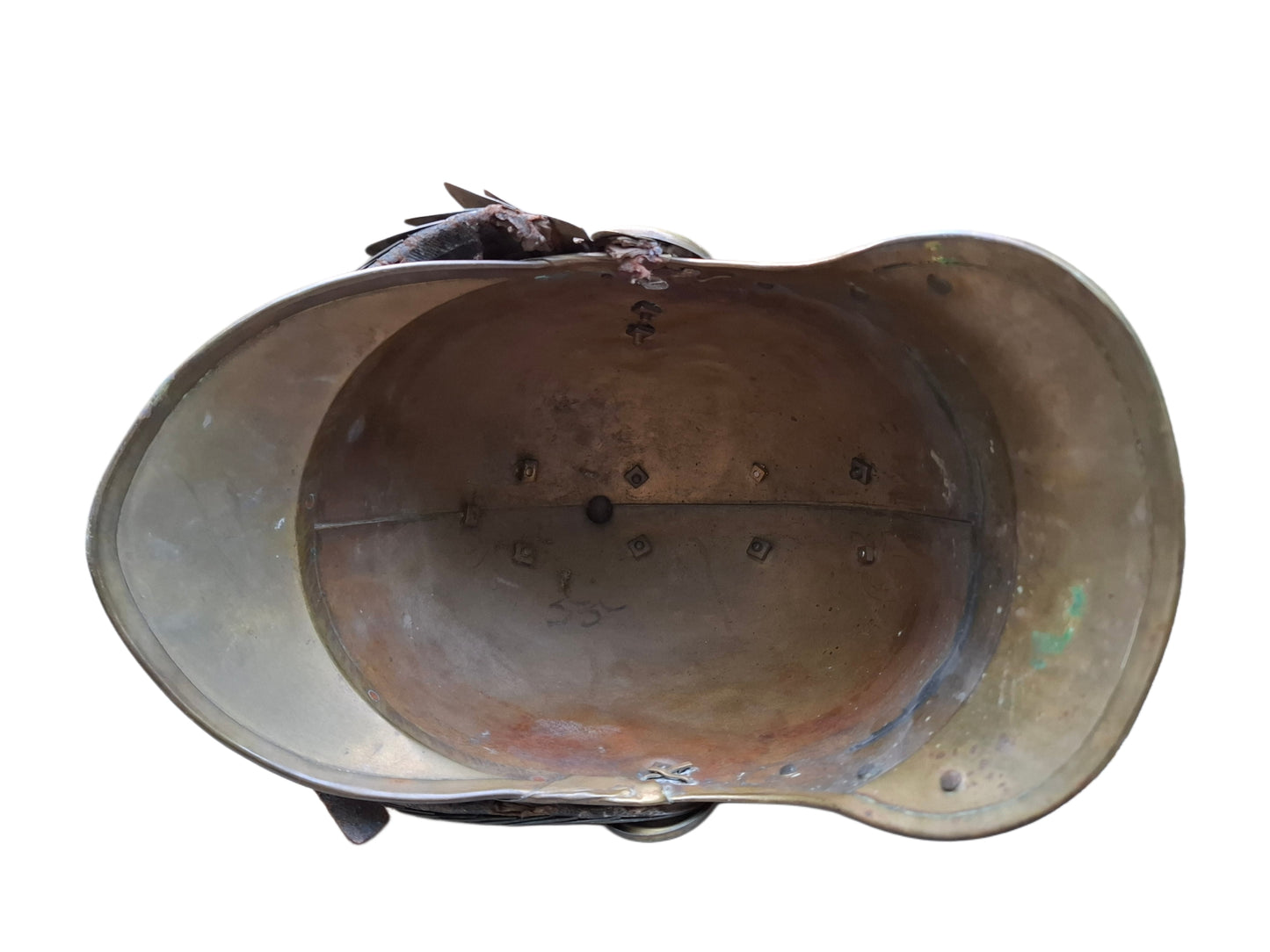 French brass fire department helmet 1872