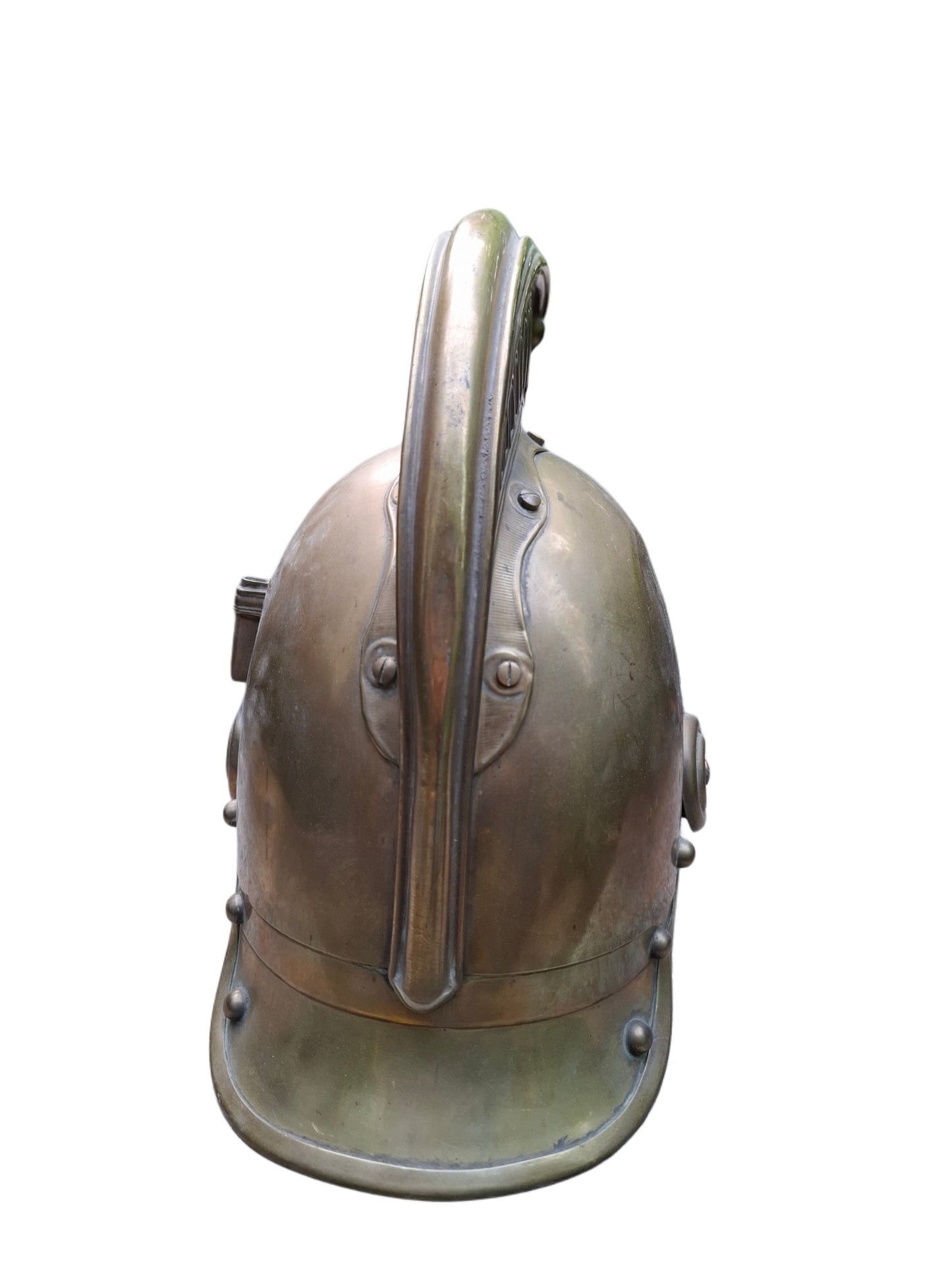 French brass fire department helmet 1872
