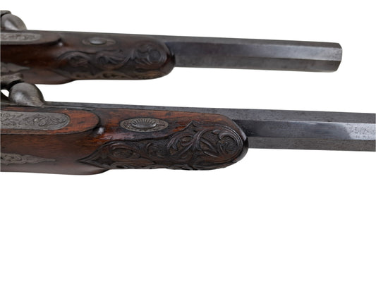 A Pair Of French Percussion Pistols - Lepage