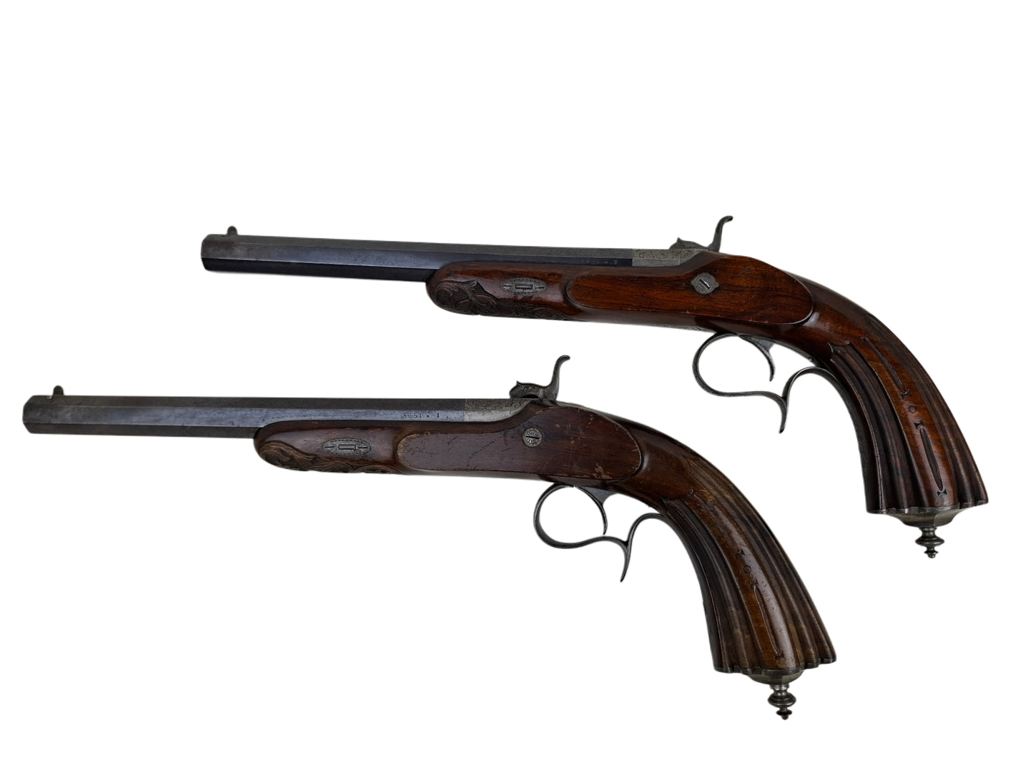 A Pair Of French Percussion Pistols - Lepage
