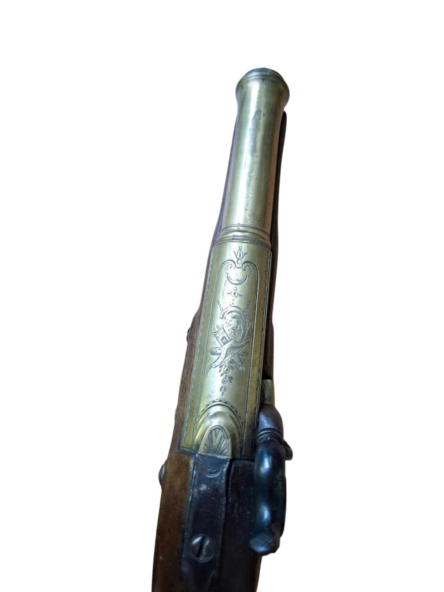 Pair Of French Navy Percussion Pistols, Aubron A Nantes.