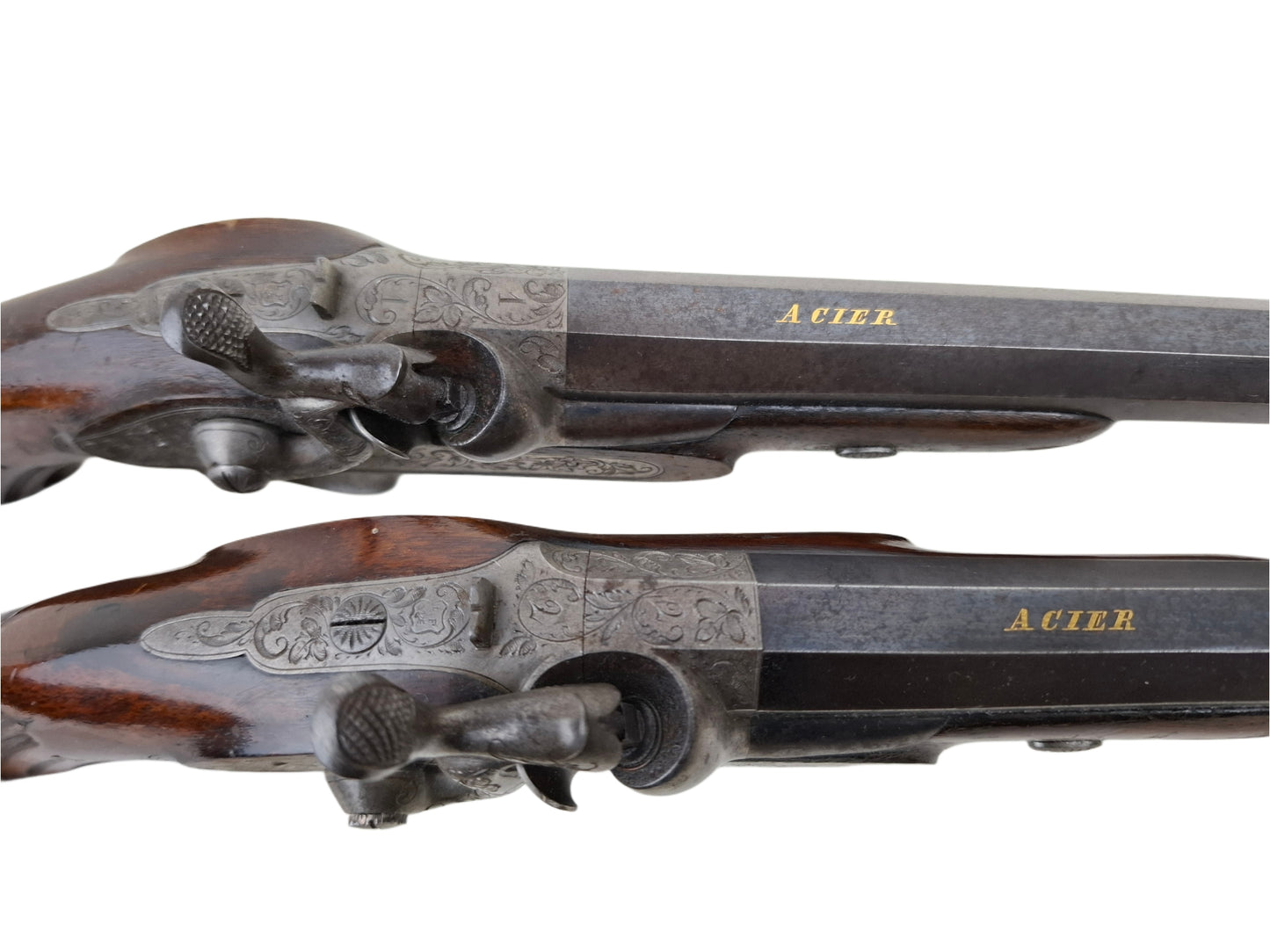 A Pair Of French Percussion Pistols - Lepage