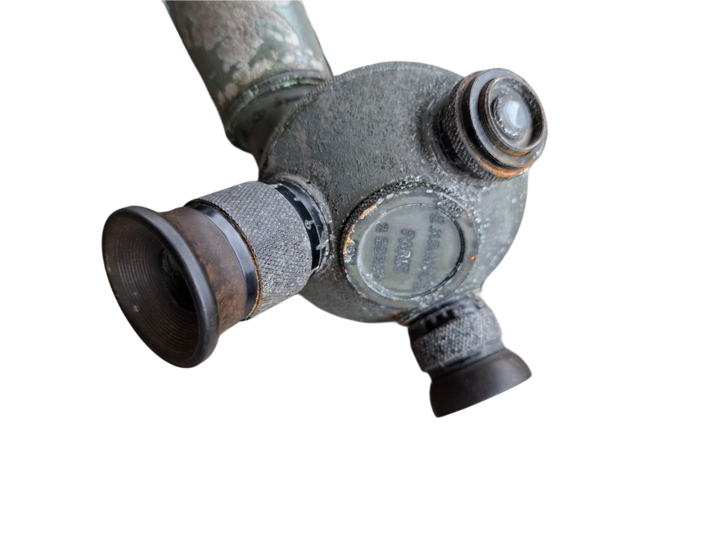 French ww1 Marine/artillery telescope, made by E.Krauss. Paris, number: X50538. Rotating lenses with different ranges.